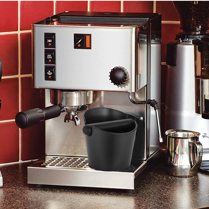 AIFUSI Espresso Knock Box, 4.8 Inch Coffee Knock Box Espresso Dump Bin For Coffee Grounds with Removable Knock Bar and Non-Slip Base Shock-Absorbent Durable Barista Style - Image 5